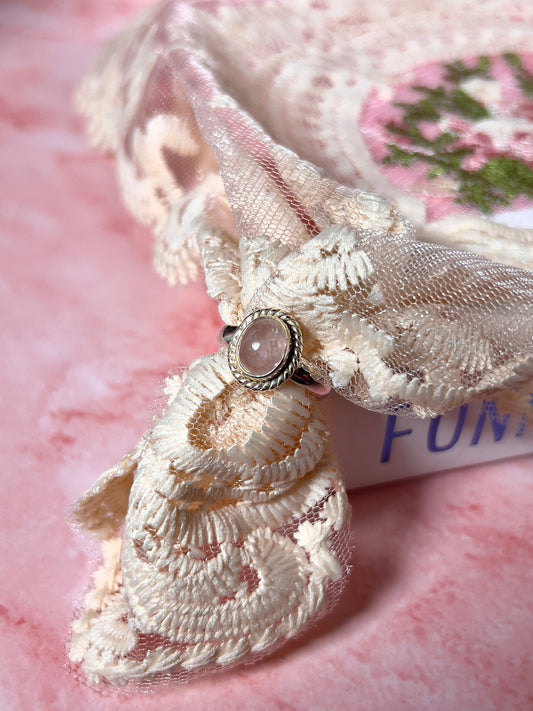 Morganite Vintage Style Ring Size 7