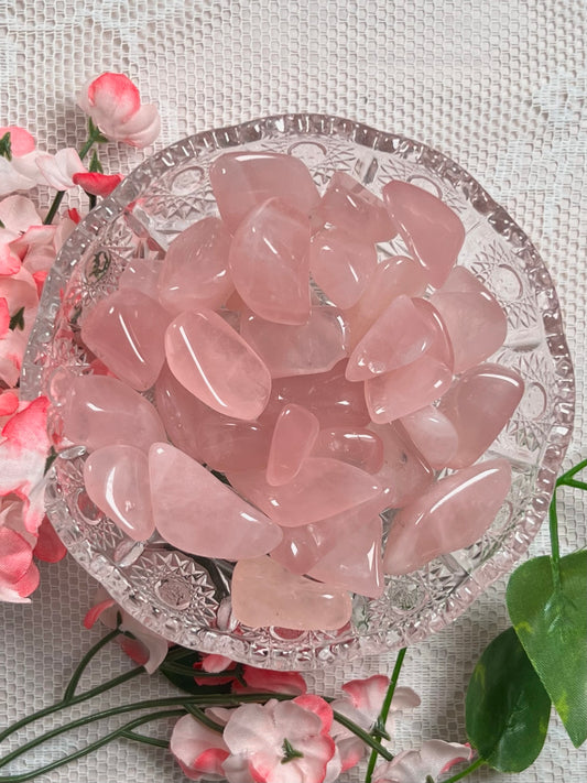 Rose Quartz Tumbles (set of 2)