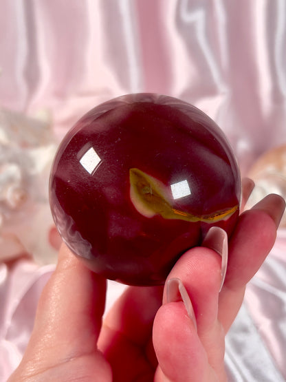 Pink and Red Mookaite Sphere