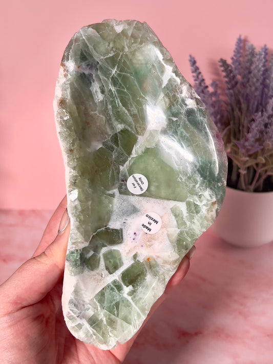 Fluorite from Mexico Decorative Crystal Bowl D