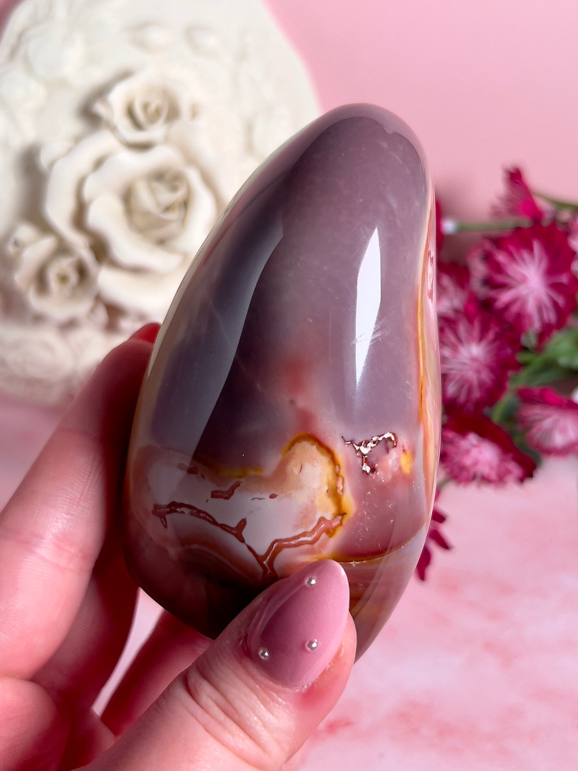 Pastel Pink and Purple Polychrome Freeform