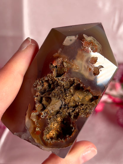 Amethyst Agate Tower from Brazil