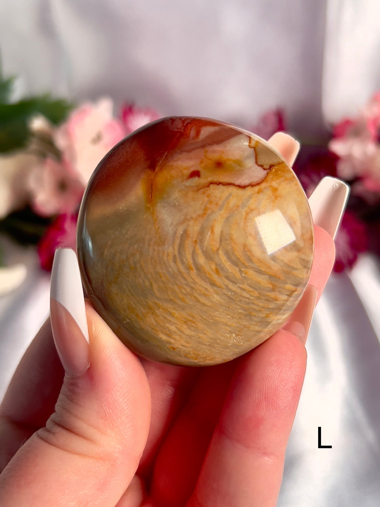 Jumbo Polychrome Palm Stone 