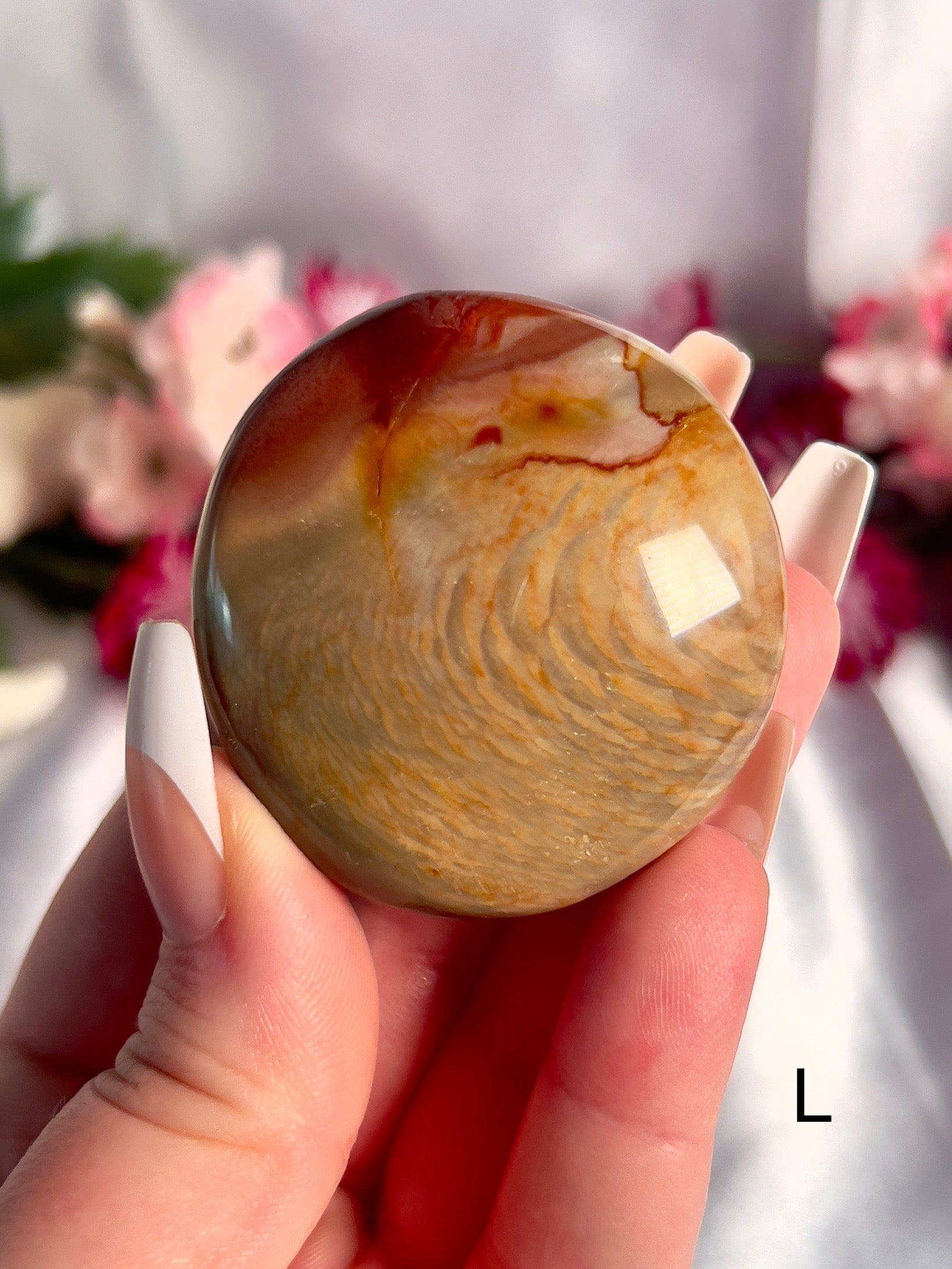 Jumbo Polychrome Palm Stone 