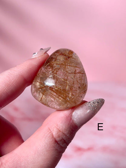 Rutile Quartz Lenses from Brazil - Choose Your Own