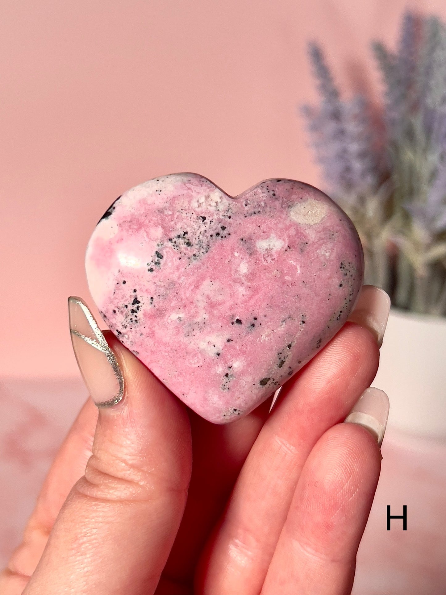 Bubblegum Pink Peruvian Rhodonite Puffy Hearts - Choose Your Own