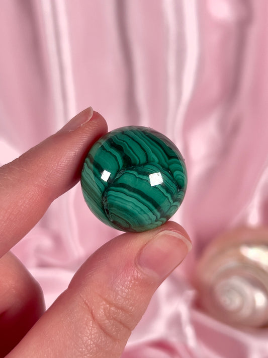 Malachite Small Sphere - Intuitively Chosen