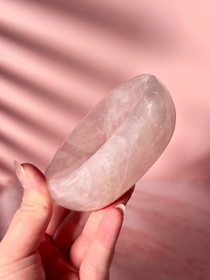Rose Quartz Soap Dish Style Trinket Dish