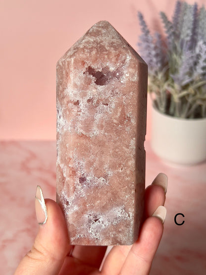 Beautiful Pink Amethyst Towers Medium Size - Choose Your Own