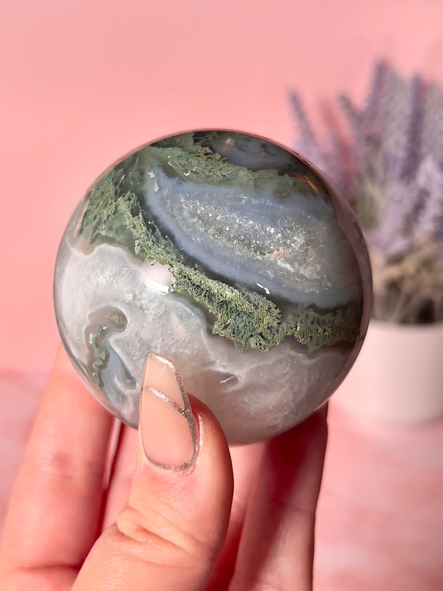 Moss Agate Sphere
