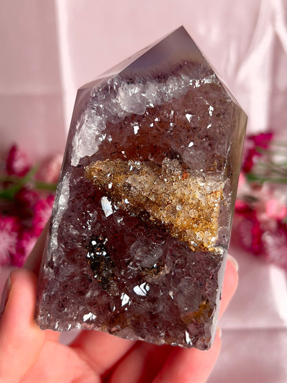 Amethyst Agate Tower from Brazil