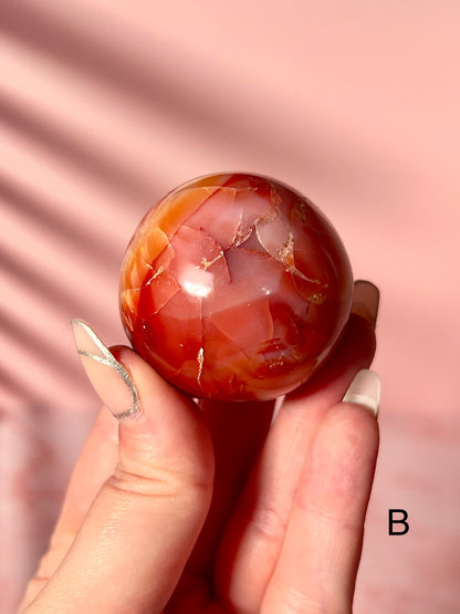 Small Carnelian Spheres - Choose Your Own