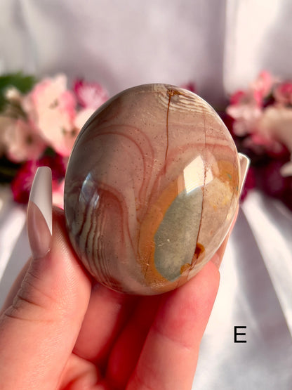 Jumbo Polychrome Palm Stone 