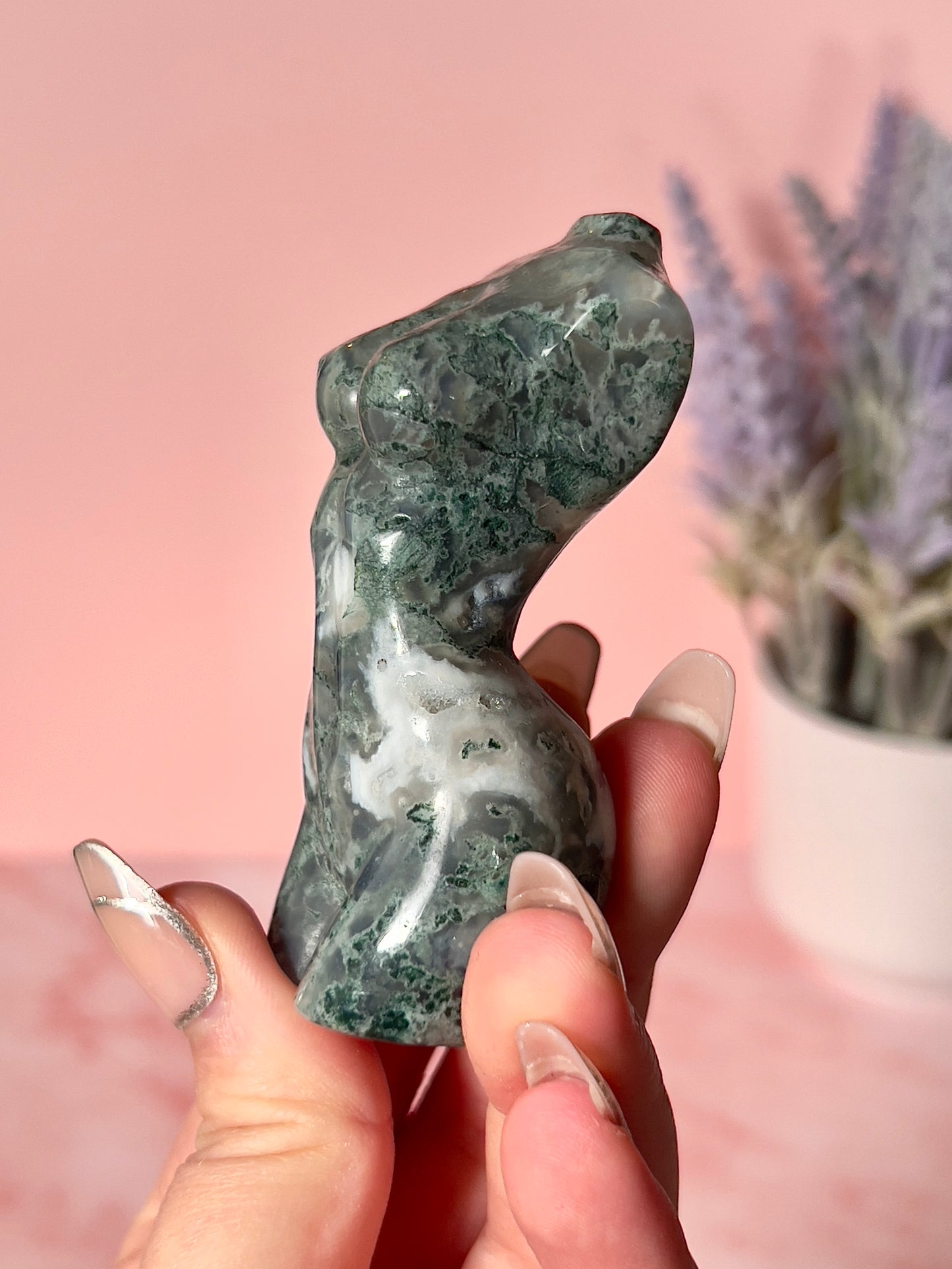 Moss Agate Goddess Body (E)