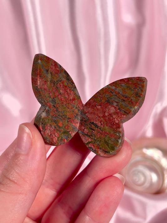 Unakite 3D Butterfly - Intuitively Chosen