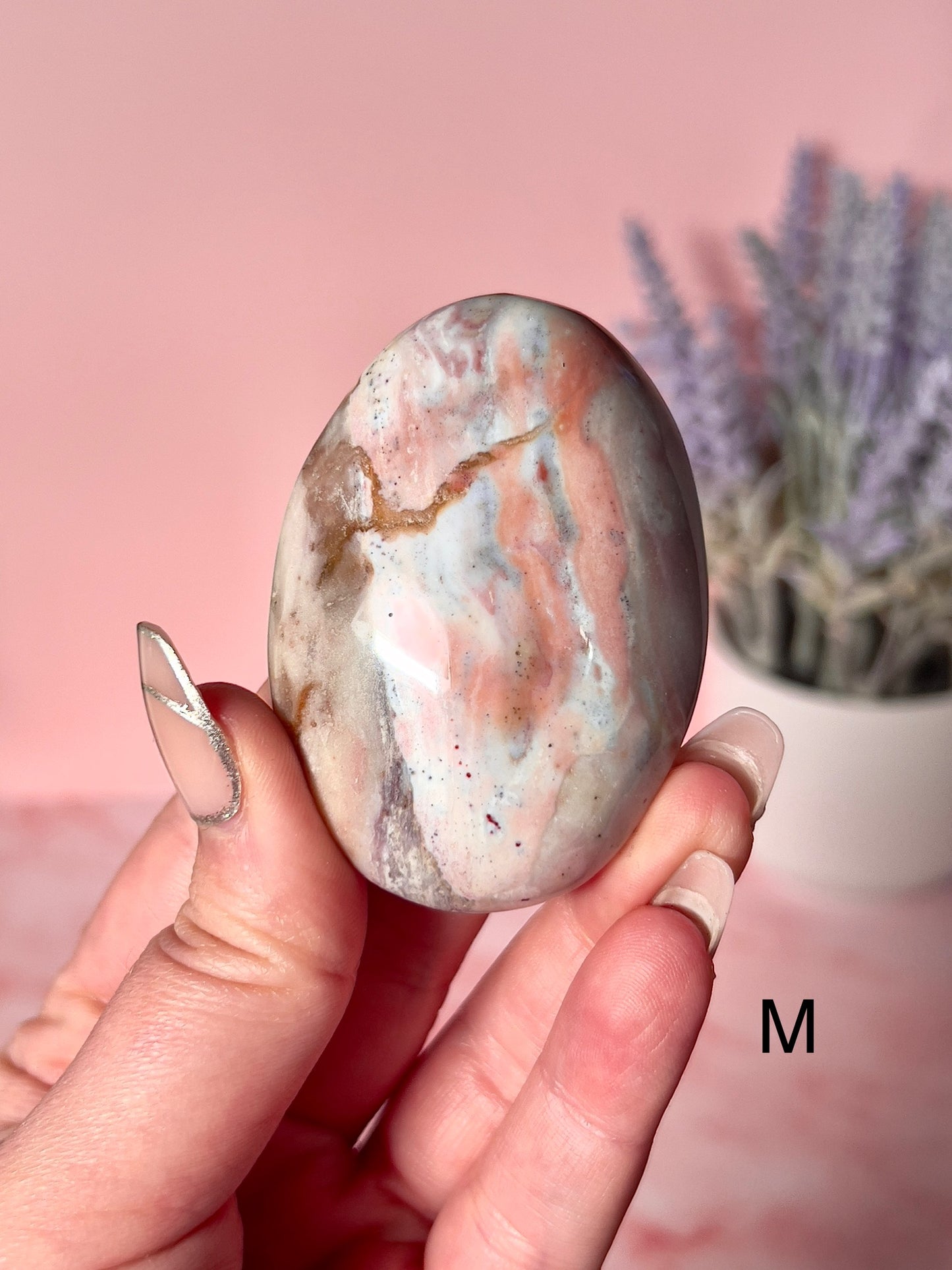 Beautiful Sea Jasper Crystal Palm Stones - Choose Your Own