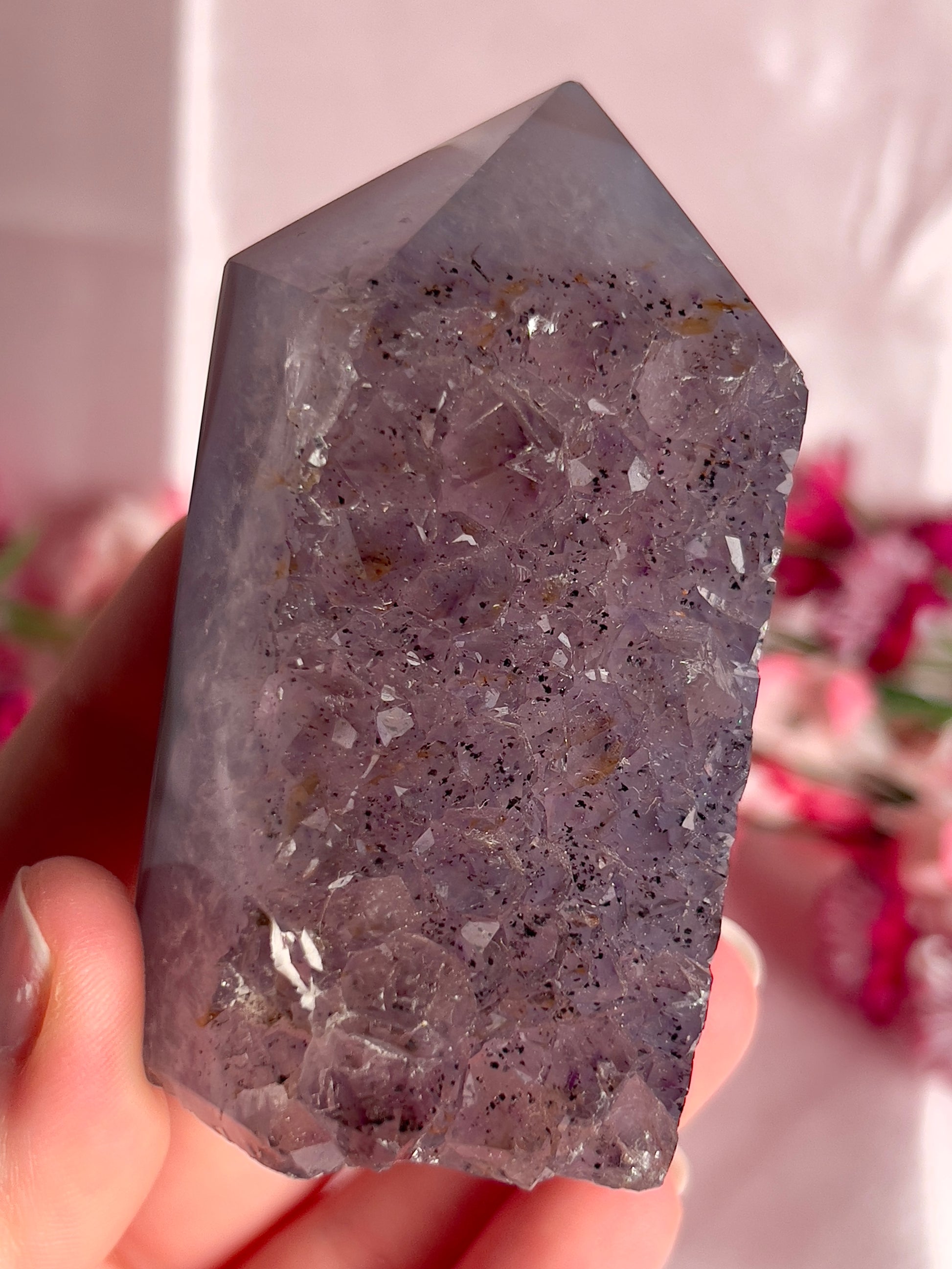 Amethyst Agate Tower from Brazil