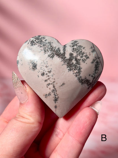 Pink Picture Jasper Hearts - Choose Your Own