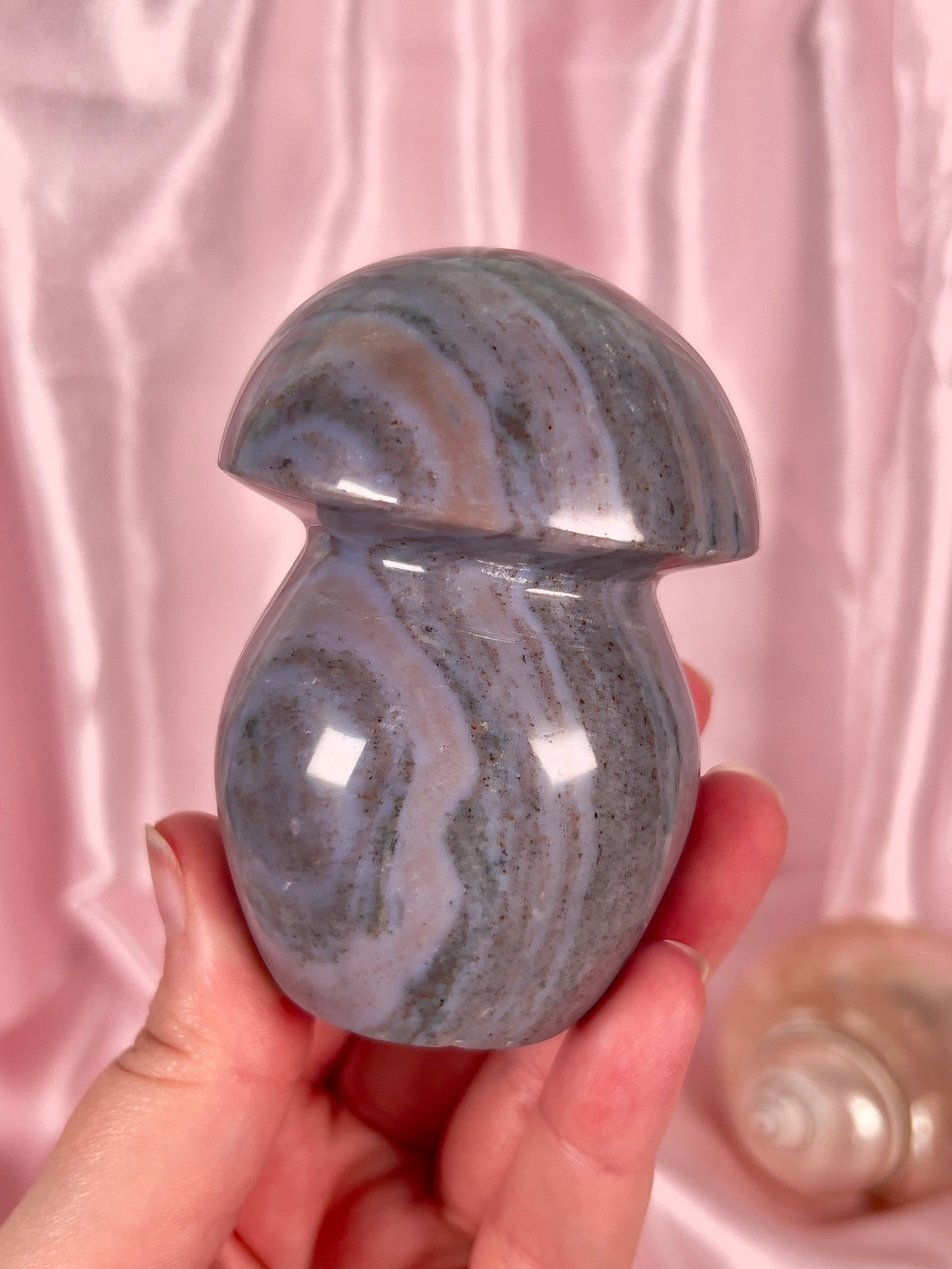 Moody Purple Sea Jasper Mushroom