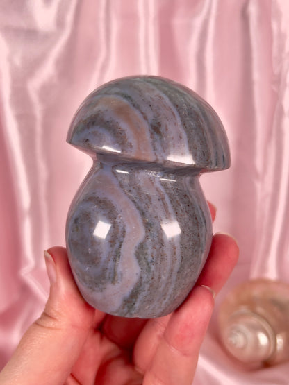 Moody Purple Sea Jasper Mushroom