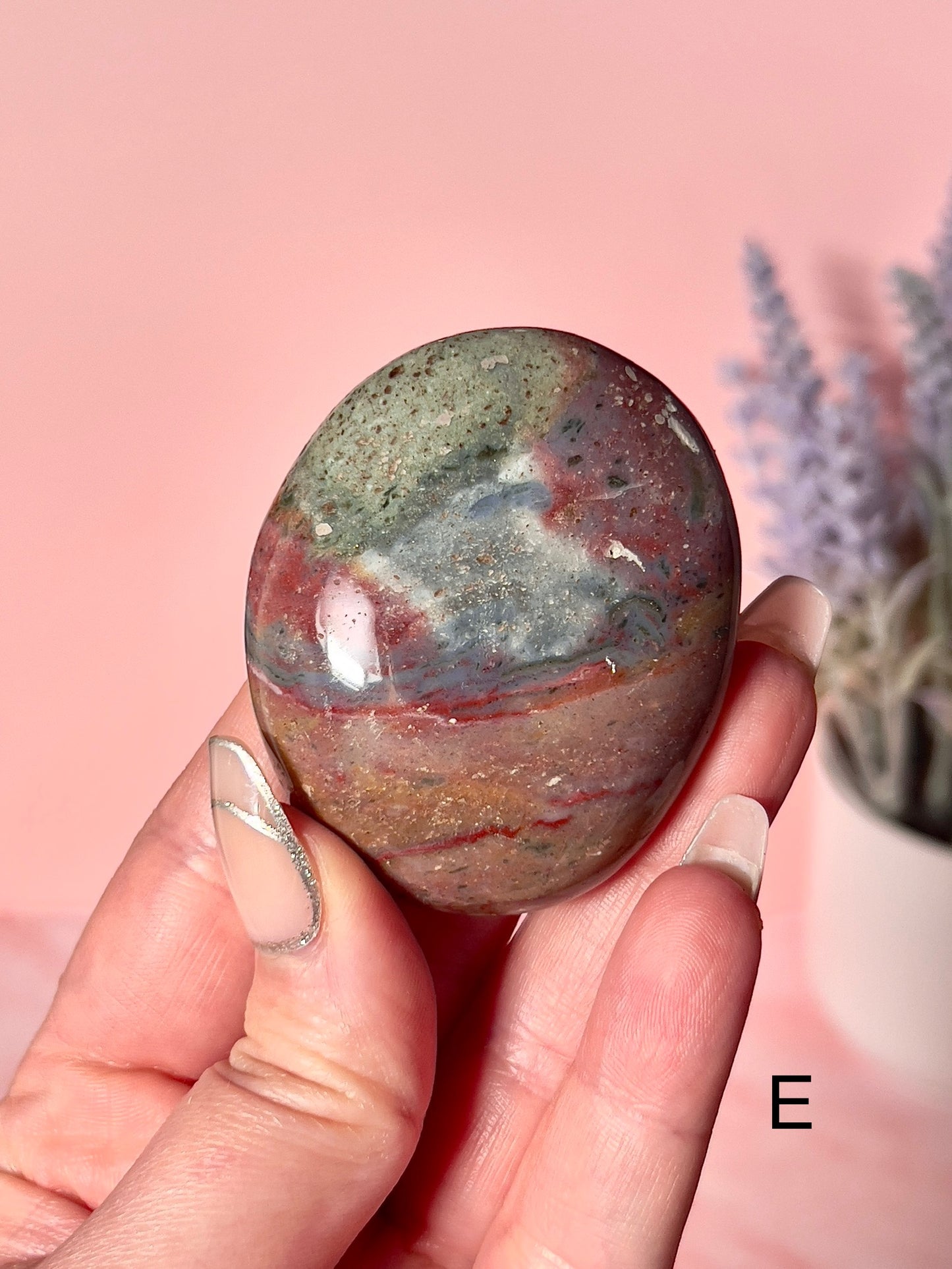 Beautiful Sea Jasper Crystal Palm Stones - Choose Your Own