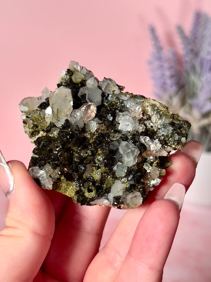 Epidote (Forest Quartz) Cluster