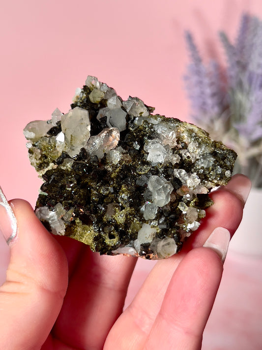 Epidote (Forest Quartz) Cluster