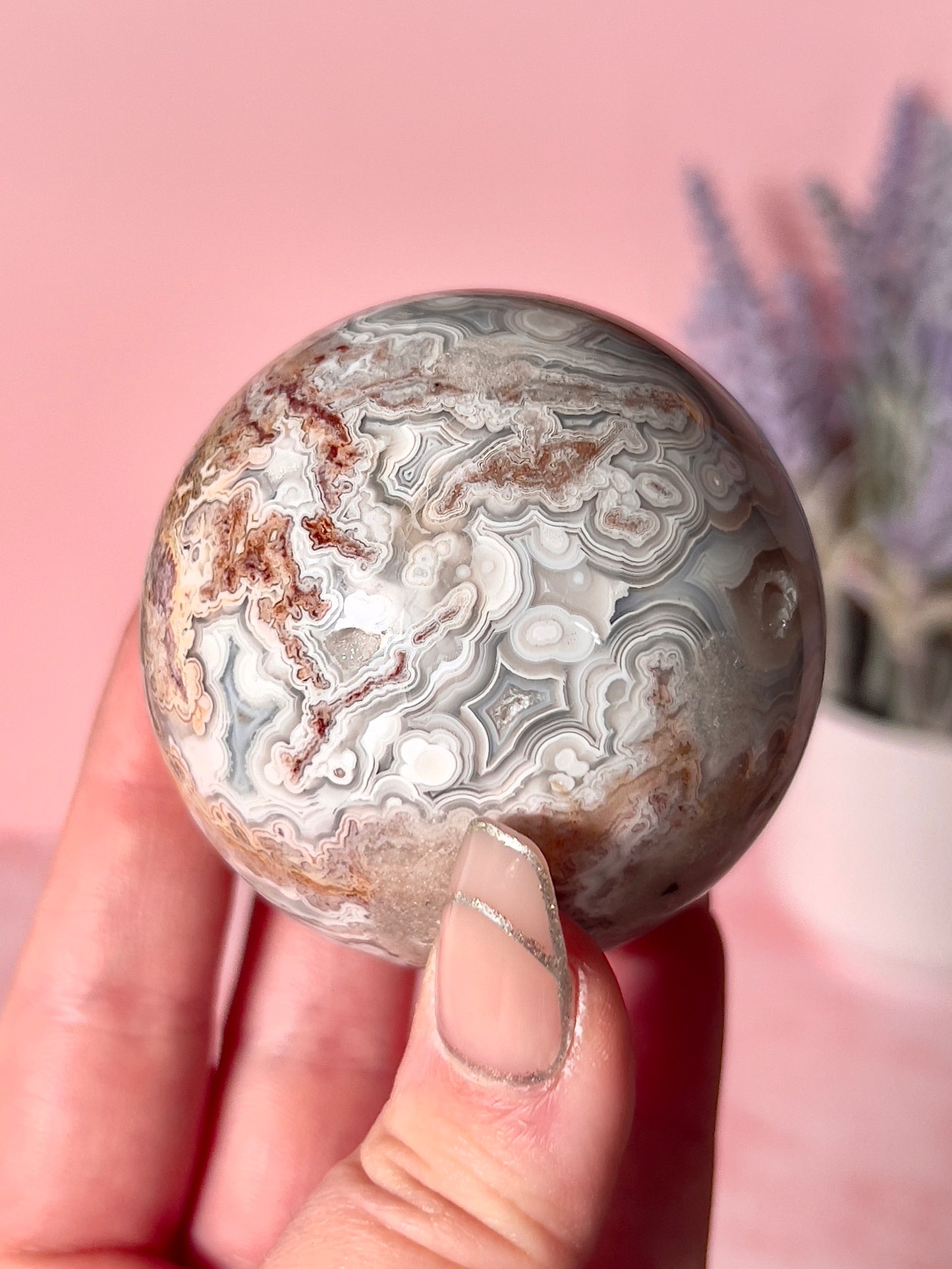Crazy Lace Agate Sphere
