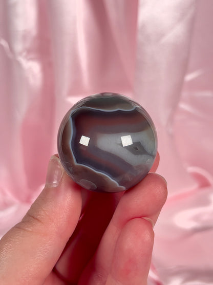 Mini Strawberry Swazi Agate Sphere