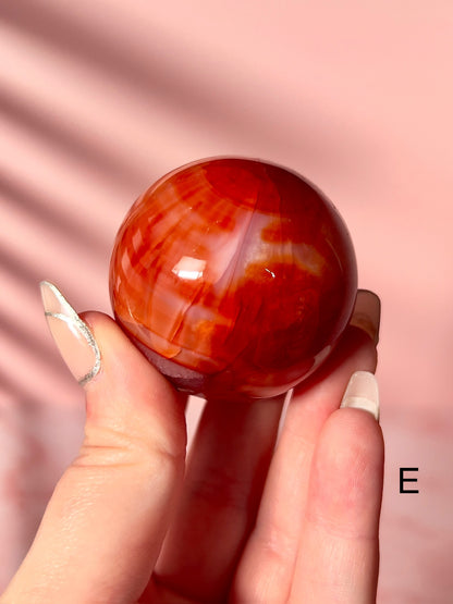 Small Carnelian Spheres - Choose Your Own