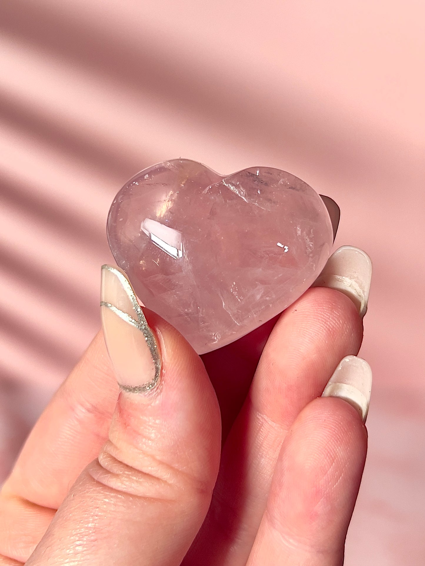 Mini Rose Quartz Heart