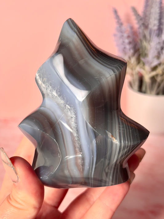 Banded Orca Agate Flame