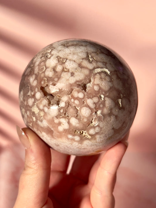 Orbicular Pink Amethyst Sphere