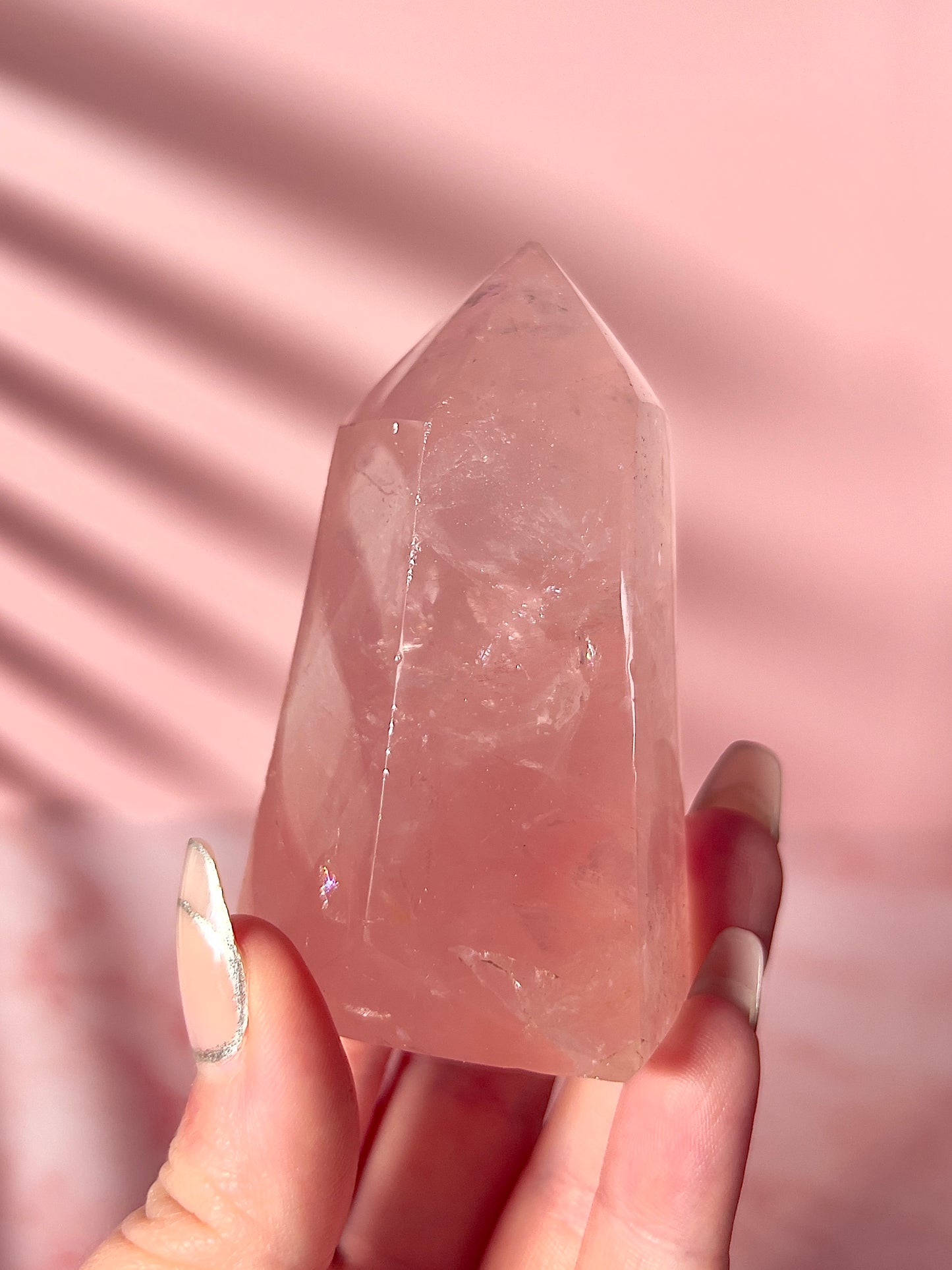 Imperfect Rose Quartz Tower