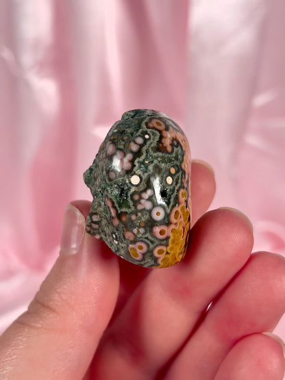 Mini Authentic Ocean Jasper Half Polished Freeform
