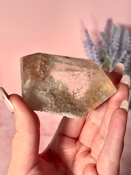 Rutile and Garden Quartz Freeform