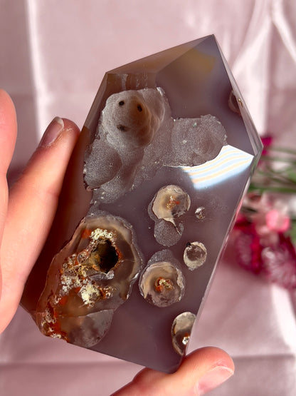 Amethyst Agate Tower from Brazil