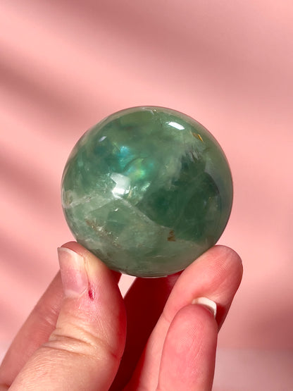 Juicy Green Fluorite Sphere
