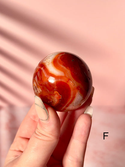 Small Carnelian Spheres - Choose Your Own