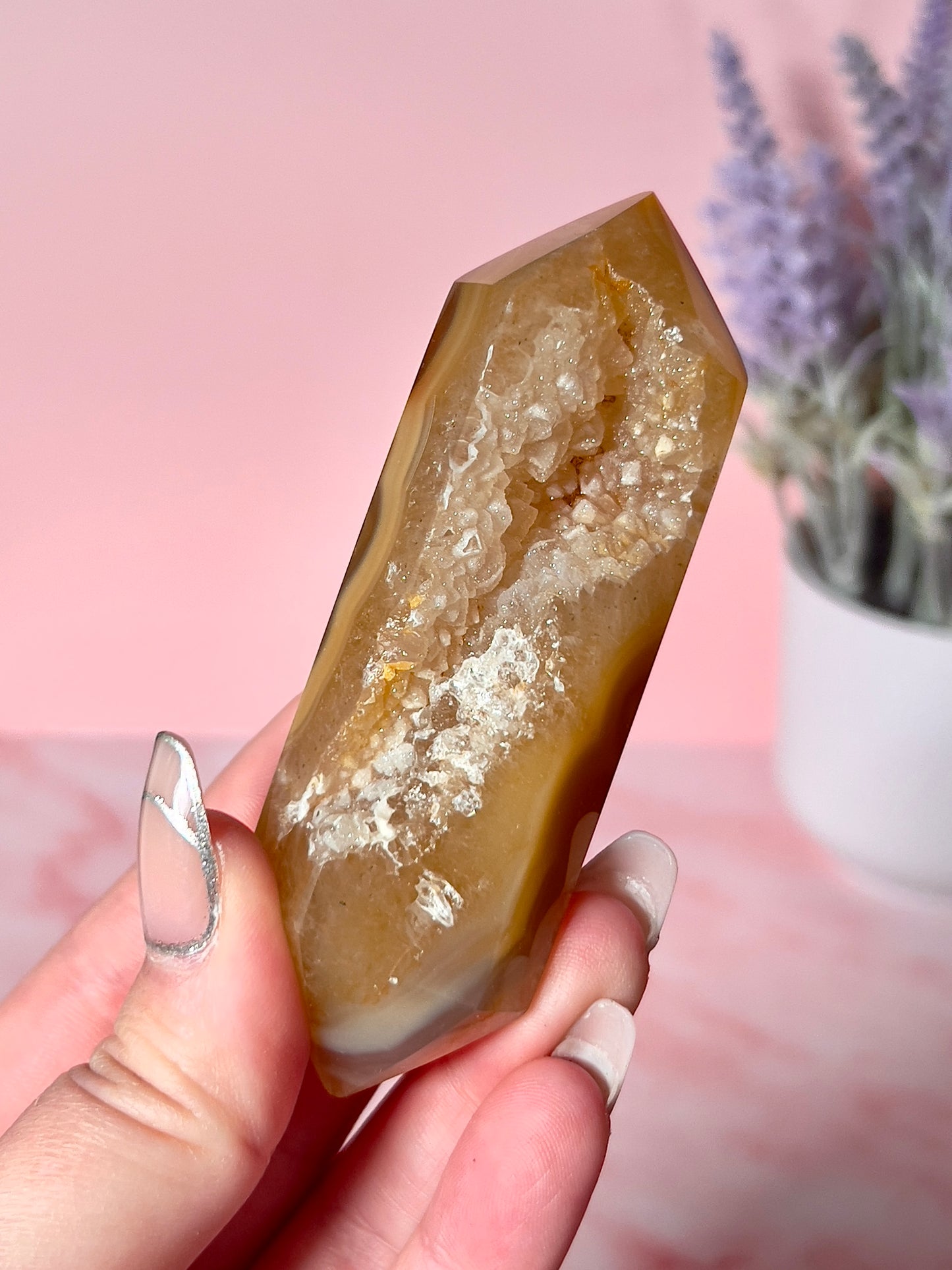 Banded Druzy Agate DT