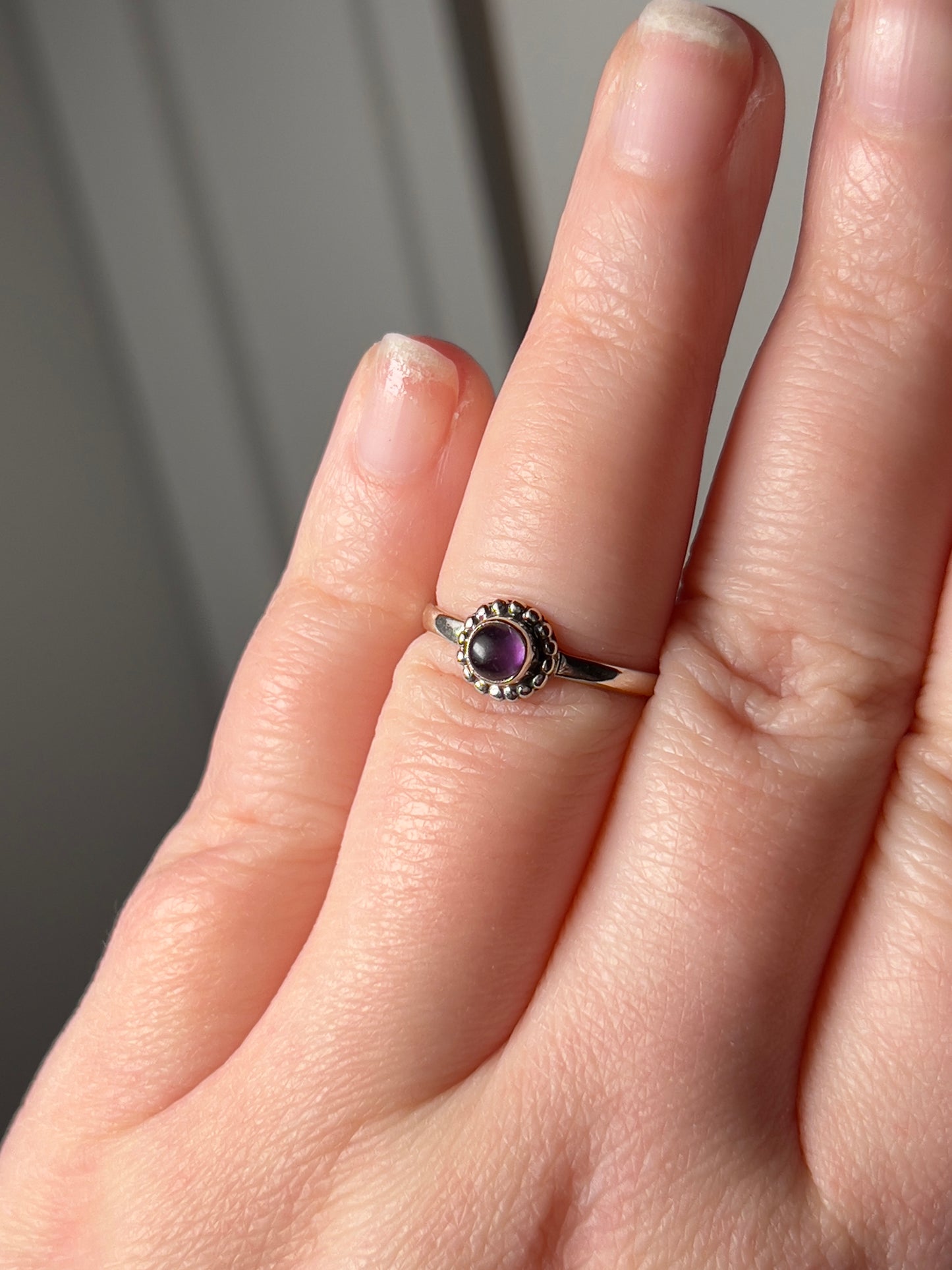 Amethyst Vintage Style Ring Size 7.5