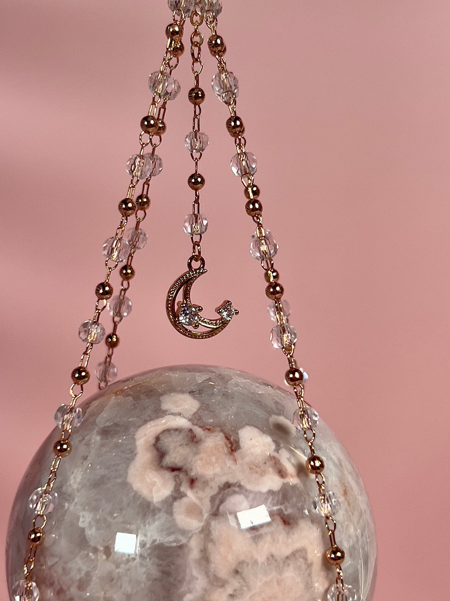 Hanging Sphere Stand - Gold or Silver