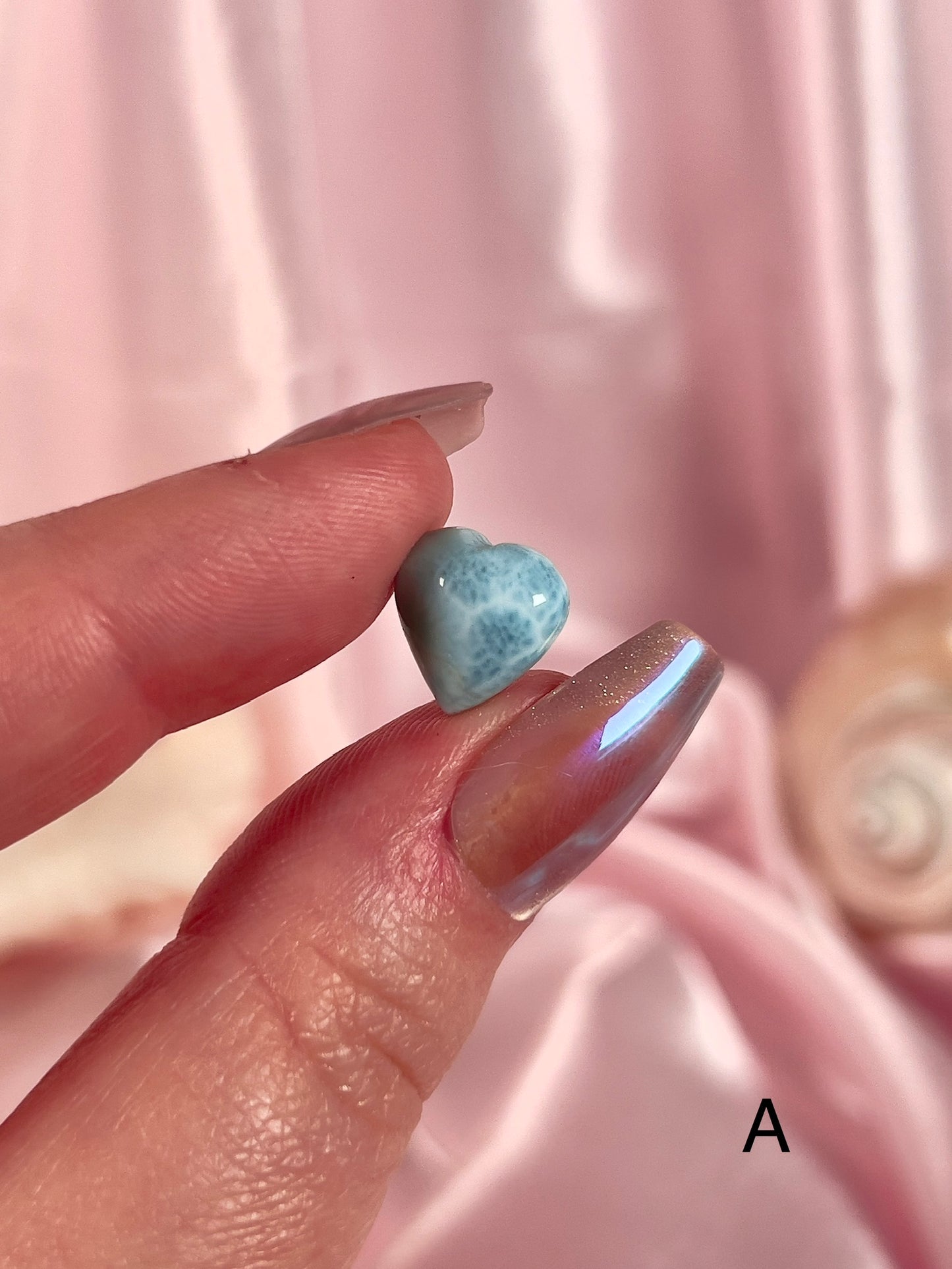 Larimar Slabs, Tumbles, and Hearts
