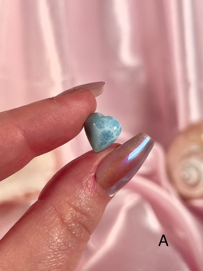 Larimar Slabs, Tumbles, and Hearts