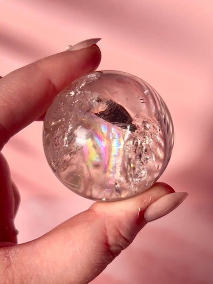 Collectors High Grade Rainbow Clear Quartz Sphere