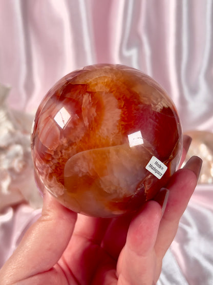 Warm Pink Carnelian Sphere