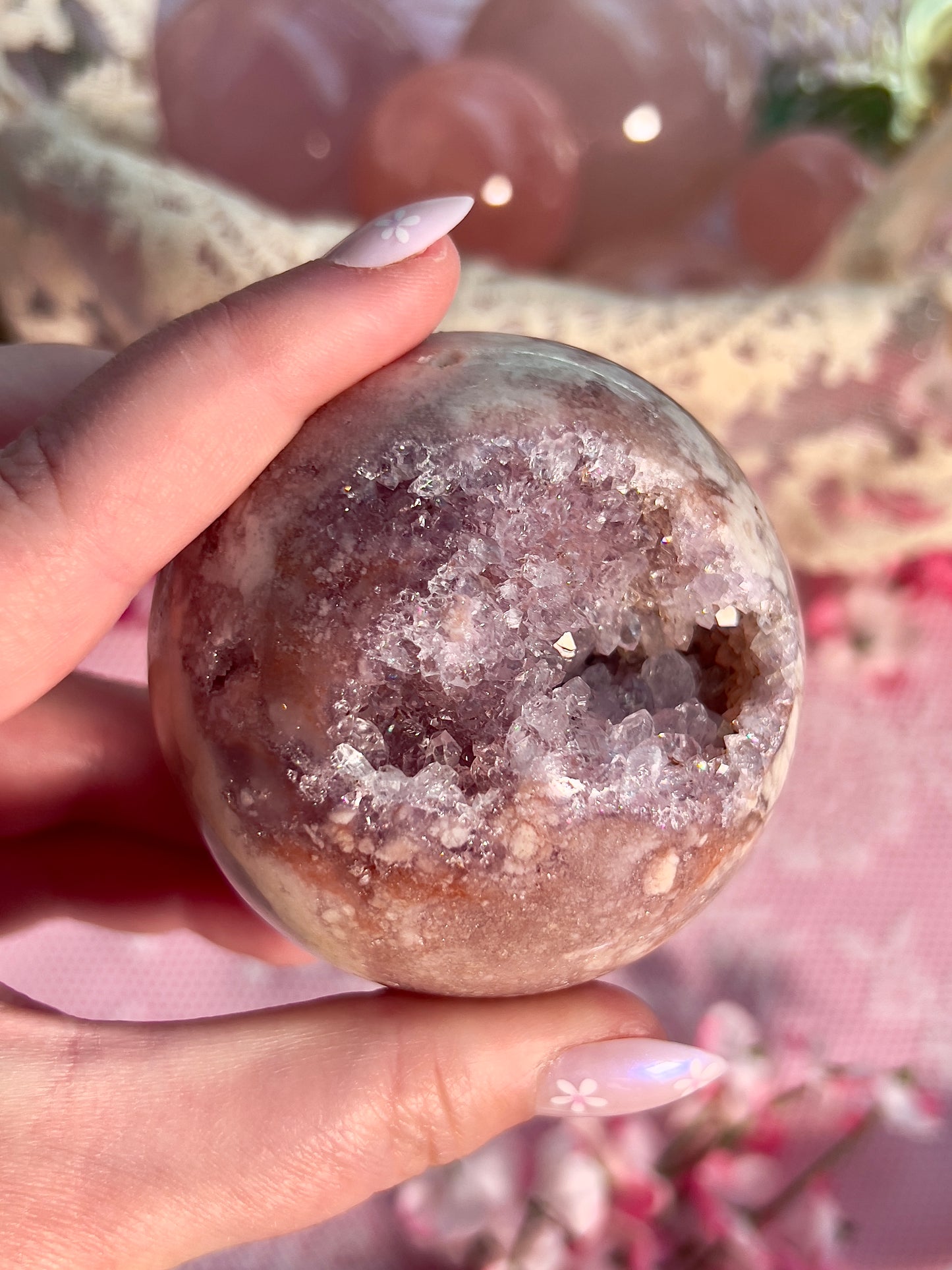 Pink Amethyst Sphere