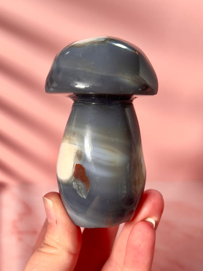 Orca Agate Mushroom