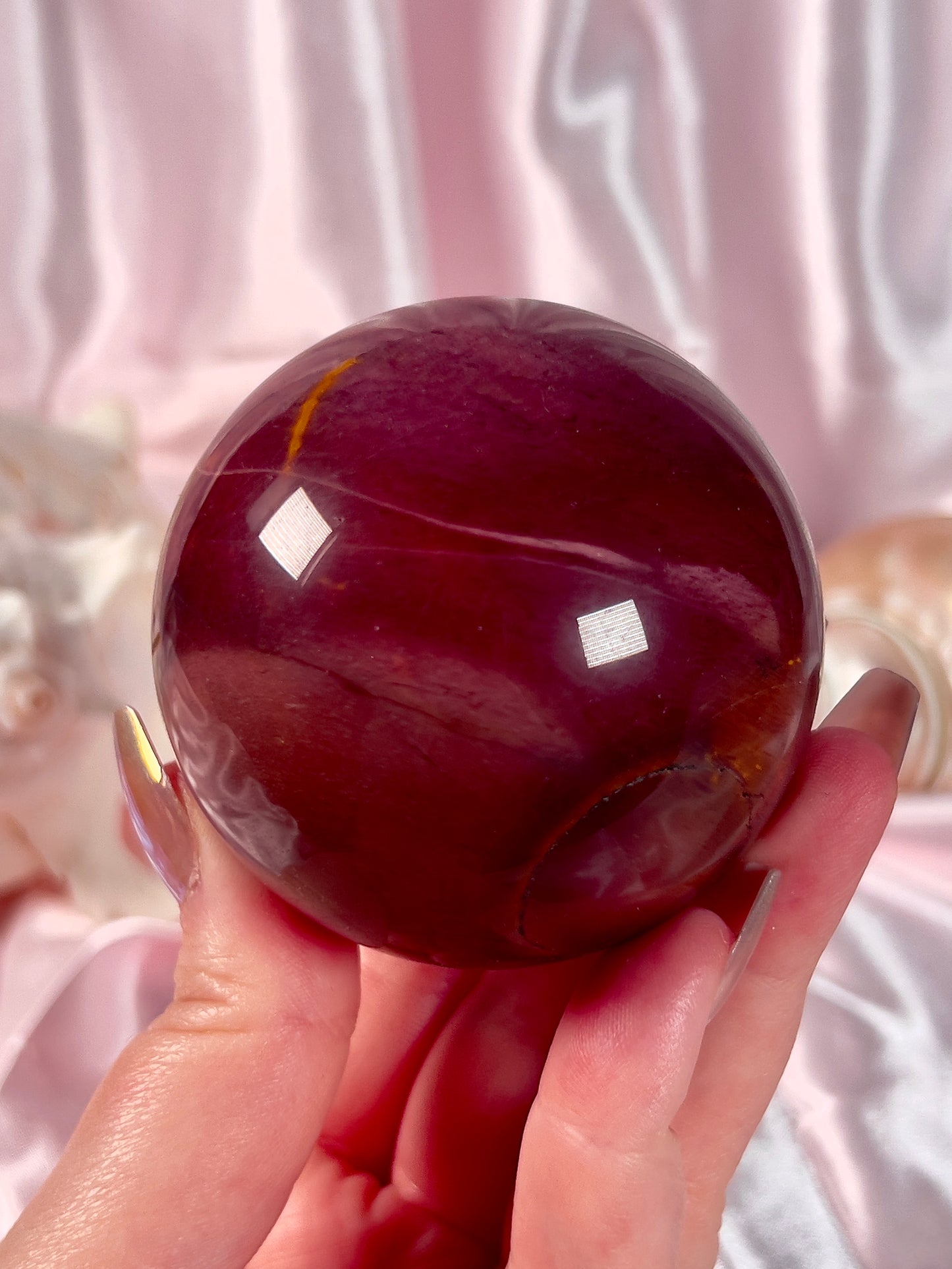 Burgundy Mookaite Sphere