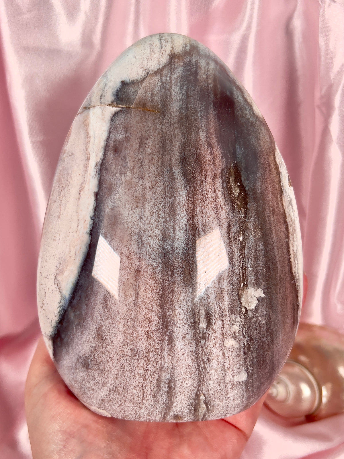 Sandy Neutral & Pink Pastel Sea Jasper Freeform - 3.2 lb